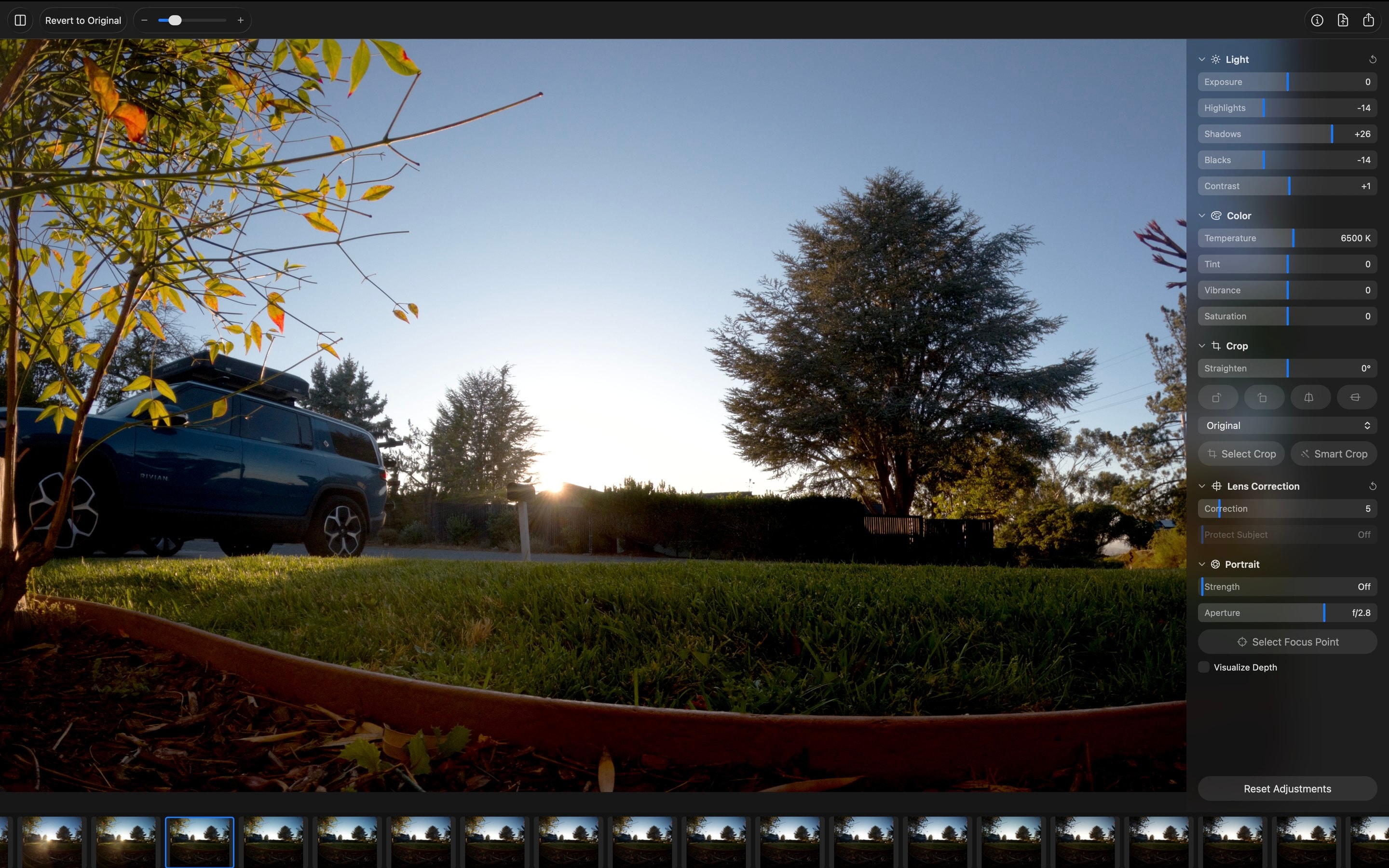 GPRaw timelapse to video export — RAW frames rendered into a finished movie